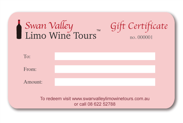 Swan Valley wine tour gift voucher